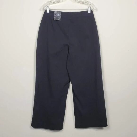 INC International Concepts Cropped Wide Leg Pants Black Women Size 6 High Rise - Picture 4 of 7